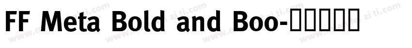 FF Meta Bold and Boo字体转换